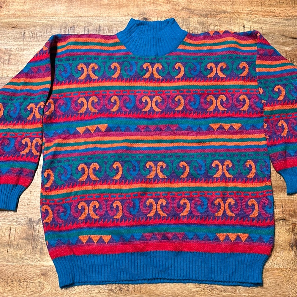 Vintage 90s Chimney Ridge Hip Hop Sweater Cosby Biggie Mens Size 2XL (8)